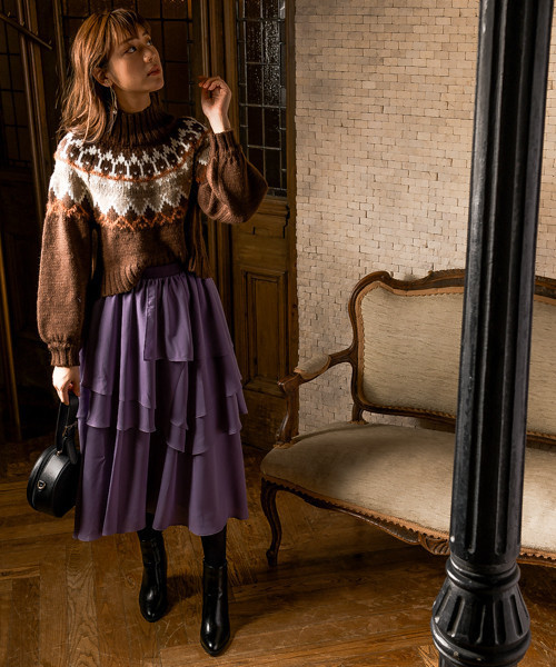 確認用 アンデミュウ 前後異素材トップス 検）favori アウィーエフ