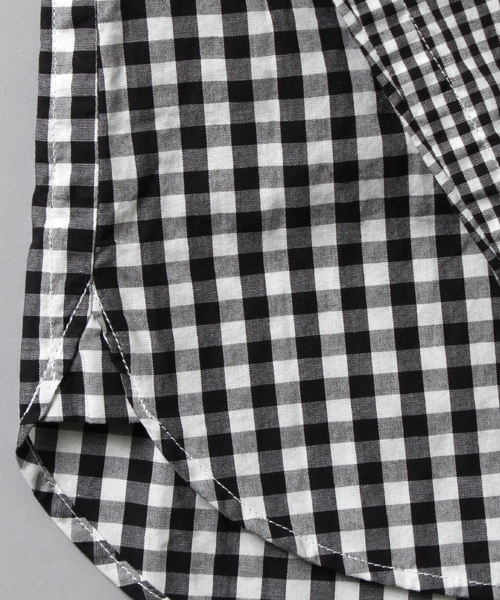 MASTER&Co（マスターアンドコー）の「MASTER&Co. / ＜WEB限定＞パネルギンガムチェック B.Dシャツ（シャツ/ブラウス・メンズ・ブラック・1/2/3/0）」の3枚目の写真
