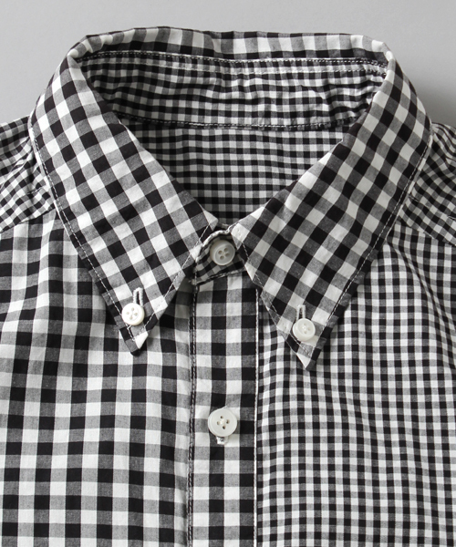 MASTER&Co（マスターアンドコー）の「MASTER&Co. / ＜WEB限定＞パネルギンガムチェック B.Dシャツ（シャツ/ブラウス・メンズ・ブラック・1/2/3/0）」の4枚目の写真