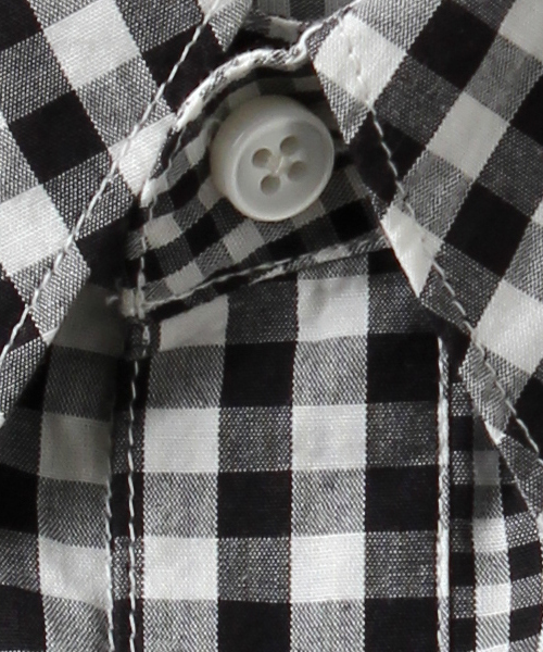 MASTER&Co（マスターアンドコー）の「MASTER&Co. / ＜WEB限定＞パネルギンガムチェック B.Dシャツ（シャツ/ブラウス・メンズ・ブラック・1/2/3/0）」の5枚目の写真