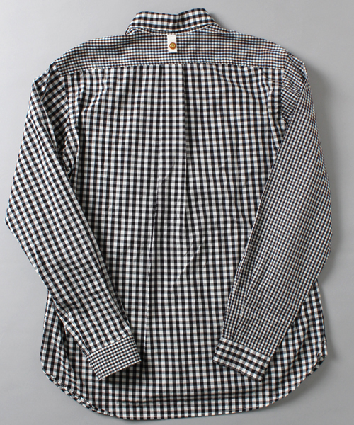 MASTER&Co（マスターアンドコー）の「MASTER&Co. / ＜WEB限定＞パネルギンガムチェック B.Dシャツ（シャツ/ブラウス・メンズ・ブラック・1/2/3/0）」の6枚目の写真