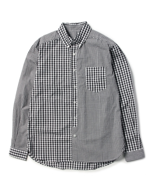 MASTER&Co（マスターアンドコー）の「MASTER&Co. / ＜WEB限定＞パネルギンガムチェック B.Dシャツ（シャツ/ブラウス・メンズ・ブラック・1/2/3/0）」の16枚目の写真