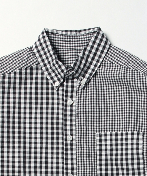 MASTER&Co（マスターアンドコー）の「MASTER&Co. / ＜WEB限定＞パネルギンガムチェック B.Dシャツ（シャツ/ブラウス・メンズ・ブラック・1/2/3/0）」の17枚目の写真