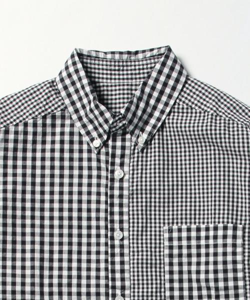 MASTER&Co（マスターアンドコー）の「MASTER&Co. / ＜WEB限定＞パネルギンガムチェック B.Dシャツ（シャツ/ブラウス・メンズ・ブラック・1/2/3/0）」の11枚目の写真