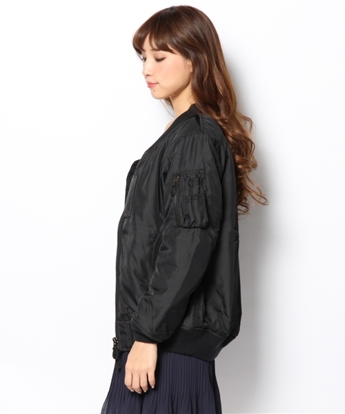 goa(ゴア)の「オリジナルShell MA-1(ナイロンジャケット・レディース・ブラック/モカ/カーキ・FREE)」の5枚目の写真