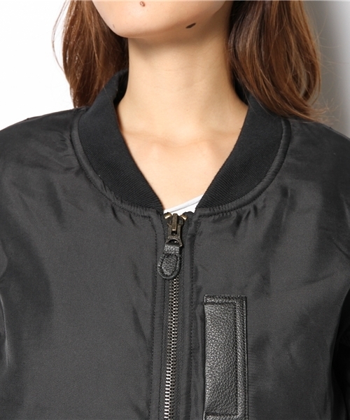 goa(ゴア)の「オリジナルShell MA-1(ナイロンジャケット・レディース・ブラック/モカ/カーキ・FREE)」の8枚目の写真