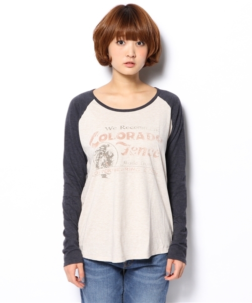 goa（ゴア）の「ネイティブアメリカンラグランTOP'S（Tシャツ/カットソー・レディース・グレー/ベージュ/ネイビー/モカ・FREE）」の5枚目の写真