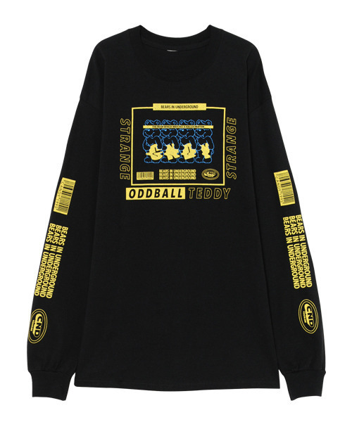Candy Stripper（キャンディストリッパー）の「ODDBALL TEDDY L/S Tシャツ（Tシャツ/カットソー・レディース・ブラック/オフホワイト/ピンク・2）」の8枚目の写真