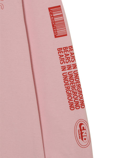 Candy Stripper（キャンディストリッパー）の「ODDBALL TEDDY L/S Tシャツ（Tシャツ/カットソー・レディース・ブラック/オフホワイト/ピンク・2）」の5枚目の写真