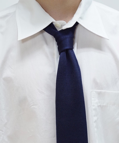 KAIKO(カイコー)の「KAIKO SILK KNIT TIE(ネクタイ・メンズ・ブラック/ネイビー・FREE)」の3枚目の写真