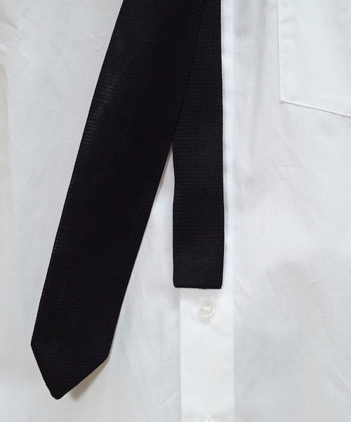 KAIKO(カイコー)の「KAIKO SILK KNIT TIE(ネクタイ・メンズ・ブラック/ネイビー・FREE)」の5枚目の写真