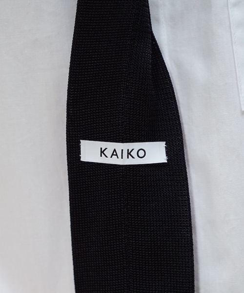 KAIKO(カイコー)の「KAIKO SILK KNIT TIE(ネクタイ・メンズ・ブラック/ネイビー・FREE)」の6枚目の写真