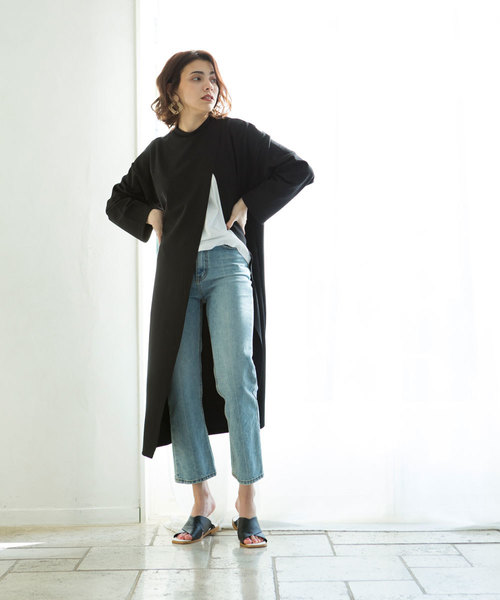 marjour（マージュール）の「SLIT CUT PULLOVER（Tシャツ/カットソー・レディース・ブラック/ベージュ・MEDIUM）」の15枚目の写真