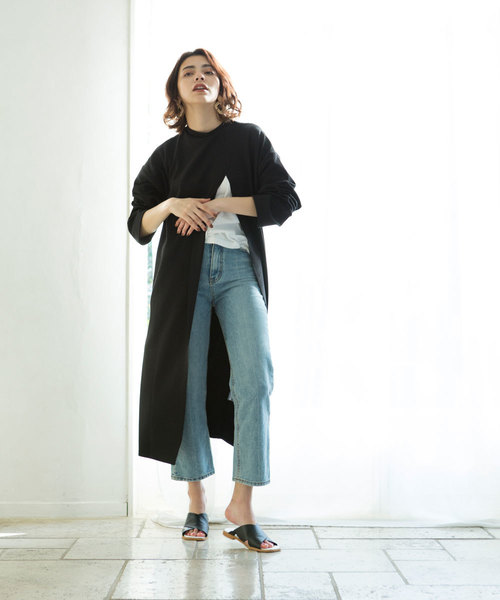 marjour（マージュール）の「SLIT CUT PULLOVER（Tシャツ/カットソー・レディース・ブラック/ベージュ・MEDIUM）」の18枚目の写真