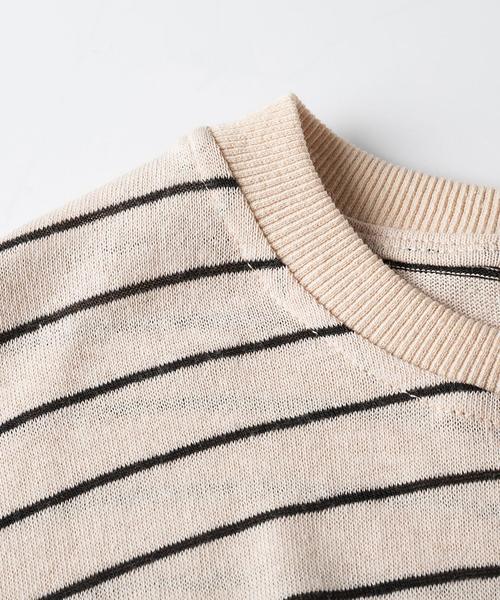 SAISON DE PAPILLON(セゾンドパピヨン)の「綿麻ナチュラルボーダープルオーバー(Tシャツ/カットソー・レディース・ベージュ/ホワイト・フリー)」の12枚目の写真