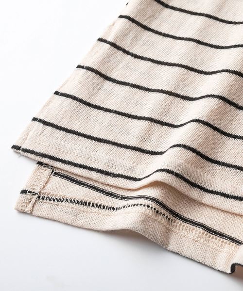 SAISON DE PAPILLON(セゾンドパピヨン)の「綿麻ナチュラルボーダープルオーバー(Tシャツ/カットソー・レディース・ベージュ/ホワイト・フリー)」の18枚目の写真