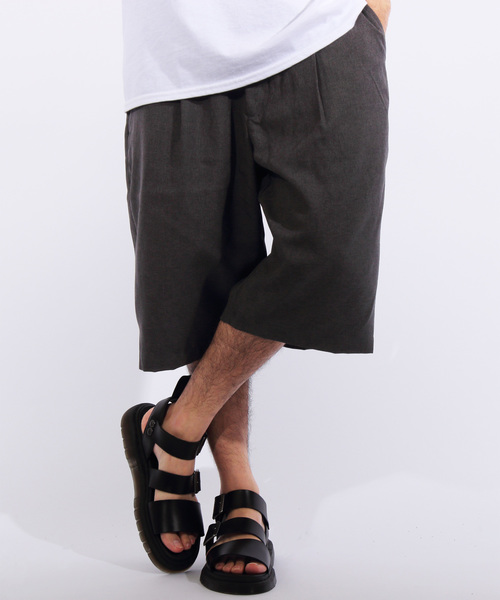 8(eight)(エイト)の「ワイド ショートパンツ ポリトロ(その他パンツ・メンズ・ブラック/チャコールグレー/オレンジ系その他/ベージュ/ネイビー・MEDIUM/LARGE/X-LARGE)」の3枚目の写真