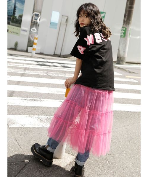jouetie（ジュエティ）の「チュールティアードスカート（スカート
