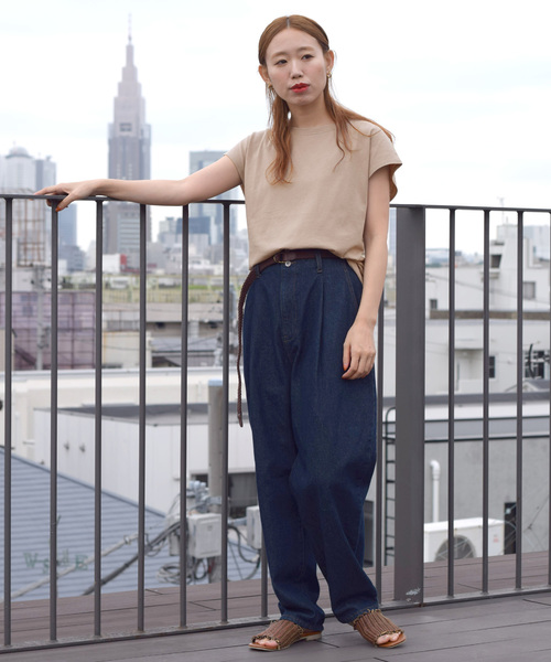 w closet(ダブルクローゼット)の「後ろレースアッププルオーバー(Tシャツ/カットソー・レディース・パープル/ブラウン/オフホワイト/スミクロ/グレイッシュベージュ・FREE)」の19枚目の写真