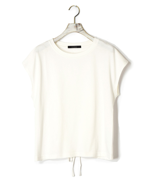w closet(ダブルクローゼット)の「後ろレースアッププルオーバー(Tシャツ/カットソー・レディース・パープル/ブラウン/オフホワイト/スミクロ/グレイッシュベージュ・FREE)」の21枚目の写真