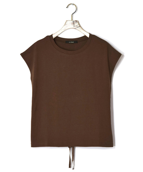 w closet(ダブルクローゼット)の「後ろレースアッププルオーバー(Tシャツ/カットソー・レディース・パープル/ブラウン/オフホワイト/スミクロ/グレイッシュベージュ・FREE)」の8枚目の写真