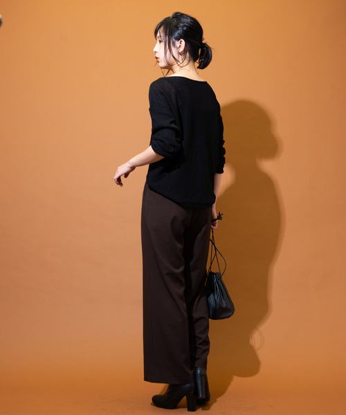 Aunt Marie's（アントマリーズ）の「AUNT MARIE'S Loose over knit（ニット/セーター・レディース・ブラック/ベージュ/ブラウン・FREE）」の15枚目の写真