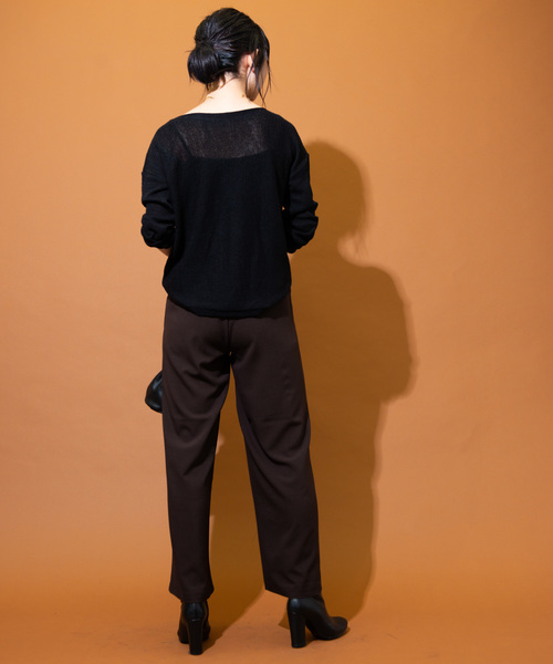 Aunt Marie's（アントマリーズ）の「AUNT MARIE'S Loose over knit（ニット/セーター・レディース・ブラック/ベージュ/ブラウン・FREE）」の16枚目の写真