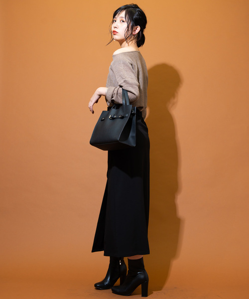 Aunt Marie's（アントマリーズ）の「AUNT MARIE'S Loose over knit（ニット/セーター・レディース・ブラック/ベージュ/ブラウン・FREE）」の19枚目の写真