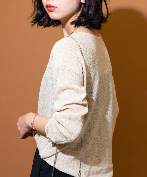 Aunt Marie's（アントマリーズ）の「AUNT MARIE'S Loose over knit（ニット/セーター・レディース・ブラック/ベージュ/ブラウン・FREE）」の17枚目の写真