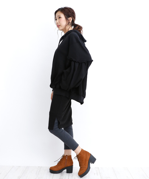 attagirl(アタガール)の「レースアップ ショートブーツ(ブーツ・レディース・ブラック/ブラック系その他/ブラウン系その他/ブラウン/ワインレッド/ベージュ系その他・LL/S/M/L)」の9枚目の写真