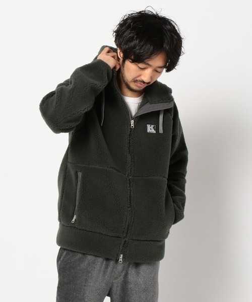 HELLY HANSEN（ヘリーハンセン）の「【HELLY HANSEN / ヘリーハンセン】ファイバーパイル Hoodie Jacket（ブルゾン・メンズ・ブラック/ネイビー/アーミー・M/L）」の2枚目の写真