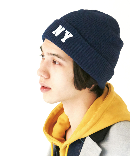 WEGO(ウィゴー)の「WEGO/NYニットキャップ(ニットキャップ/ビーニー・メンズ・ホワイト/ブラック/杢グレー/ネイビー/レッド/ワイン・FREE)」の5枚目の写真