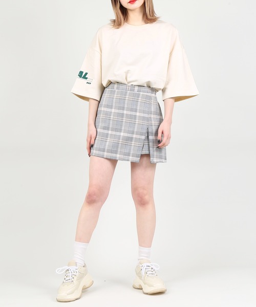 DING（ディング）の「DING/REALビッグシルエットTシャツ（Tシャツ/カットソー・レディース・サックスブルー/アイボリー/ブラック・FREE）」の20枚目の写真