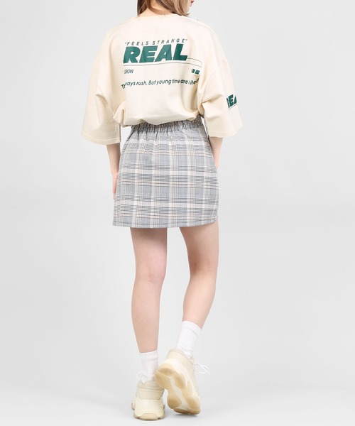 DING（ディング）の「DING/REALビッグシルエットTシャツ（Tシャツ/カットソー・レディース・サックスブルー/アイボリー/ブラック・FREE）」の16枚目の写真