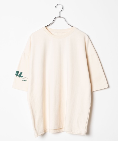 DING（ディング）の「DING/REALビッグシルエットTシャツ（Tシャツ/カットソー・レディース・サックスブルー/アイボリー/ブラック・FREE）」の21枚目の写真