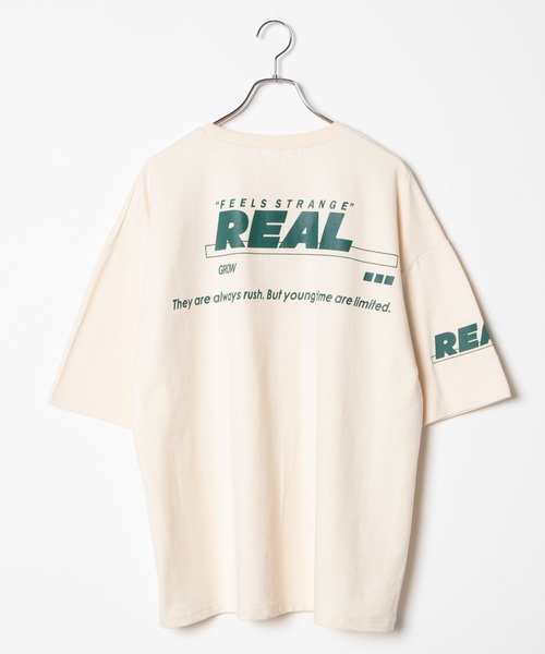 DING（ディング）の「DING/REALビッグシルエットTシャツ（Tシャツ/カットソー・レディース・サックスブルー/アイボリー/ブラック・FREE）」の17枚目の写真