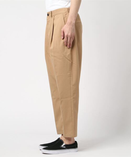 Salong hameu（サロン ハミュー）の「ストレッチ ワイドテーパードパンツ/センタープレス スラックス/無地・チェック柄（スラックス・メンズ・ベージュ/ベージュ系その他/ブラック/ベージュ系その他2/ブラウン/ブラック系その他・M/L）」の7枚目の写真