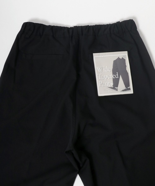 Salong hameu（サロン ハミュー）の「ストレッチ ワイドテーパードパンツ/センタープレス スラックス/無地・チェック柄（スラックス・メンズ・ベージュ/ベージュ系その他/ブラック/ベージュ系その他2/ブラウン/ブラック系その他・M/L）」の11枚目の写真