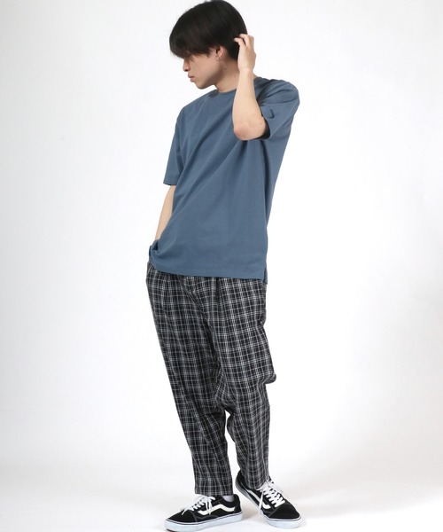 Salong hameu（サロン ハミュー）の「ストレッチ ワイドテーパードパンツ/センタープレス スラックス/無地・チェック柄（スラックス・メンズ・ベージュ/ベージュ系その他/ブラック/ベージュ系その他2/ブラウン/ブラック系その他・M/L）」の16枚目の写真