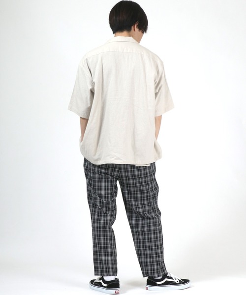 Salong hameu（サロン ハミュー）の「ストレッチ ワイドテーパードパンツ/センタープレス スラックス/無地・チェック柄（スラックス・メンズ・ベージュ/ベージュ系その他/ブラック/ベージュ系その他2/ブラウン/ブラック系その他・M/L）」の15枚目の写真