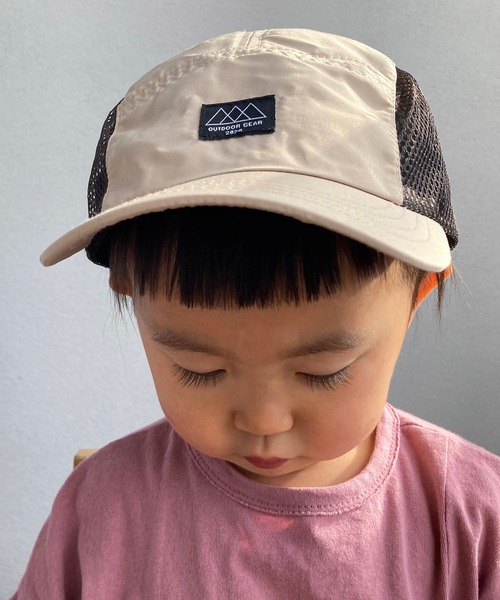 GRIN BUDDY（グリンバディ）の「【GRIN BUDDY / グリンバディ】サイドメッシュキャップ / Kids Gear Jet Cap（キャップ・キッズ・ネイビー/カーキ/ブラック/ベージュ・54cm/52cm）」の2枚目の写真