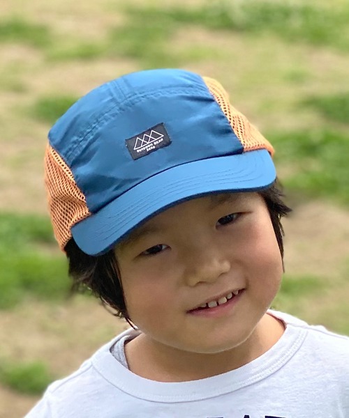 GRIN BUDDY（グリンバディ）の「【GRIN BUDDY / グリンバディ】サイドメッシュキャップ / Kids Gear Jet Cap（キャップ・キッズ・ネイビー/カーキ/ブラック/ベージュ・54cm/52cm）」の6枚目の写真