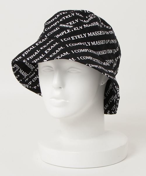 WEGO（ウィゴー）の「WEGO/総柄ロゴバケットハット（ハット・レディース・ホワイト/ブラック・FREE）」の12枚目の写真