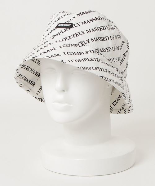 WEGO（ウィゴー）の「WEGO/総柄ロゴバケットハット（ハット・レディース・ホワイト/ブラック・FREE）」の11枚目の写真