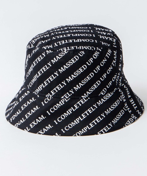 WEGO（ウィゴー）の「WEGO/総柄ロゴバケットハット（ハット・レディース・ホワイト/ブラック・FREE）」の6枚目の写真
