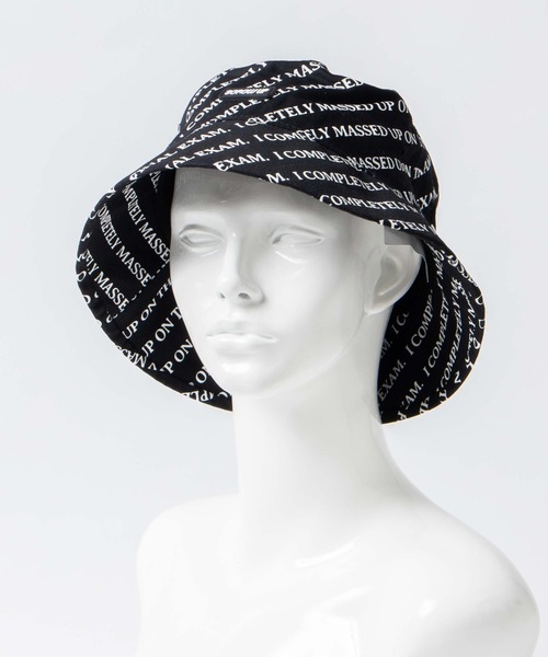 WEGO（ウィゴー）の「WEGO/総柄ロゴバケットハット（ハット・レディース・ホワイト/ブラック・FREE）」の10枚目の写真