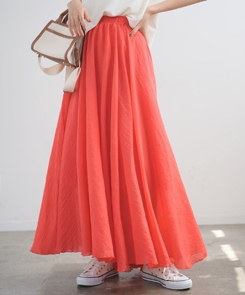 Futier land(フューティアランド)の「リネンロングフレアスカート(スカート・レディース・ホワイト/ブラック/ブルー/ミント/ホワイト系その他/ベージュ系その他/グリーン系その他/ブルー系その他/パープル系その他/ラベンダー/ブラック系その他/ベージュ/グレー系その他/グレー/コーラル/ロイヤルブルー/ブルーグリーン・FREE/フリー)」の17枚目の写真