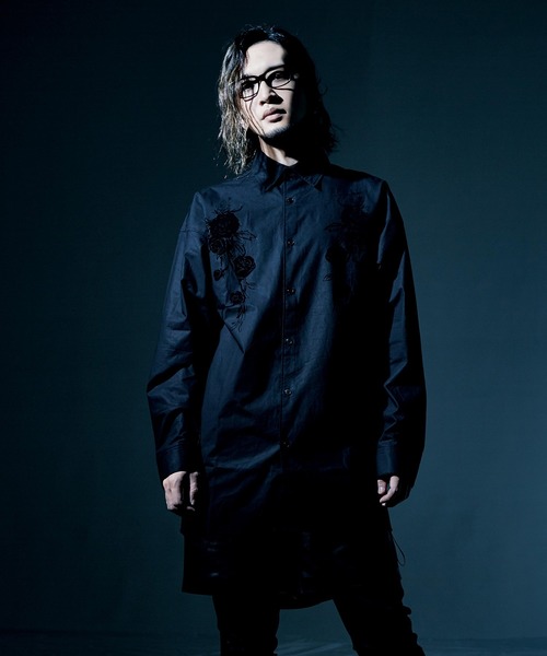 CIVARIZE Vampireレザーシャツ tシャツ 「CIVARIZE/シヴァーライズ」PUレザー切り替えパッチワーク