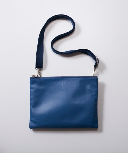 tk.TAKEO KIKUCHI（ティーケータケオキクチ）の「イタリアンレザーサコッシュ（ショルダーバッグ・メンズ・ブラック/ダークブラウン/ライトブルー・00）」の3枚目の写真