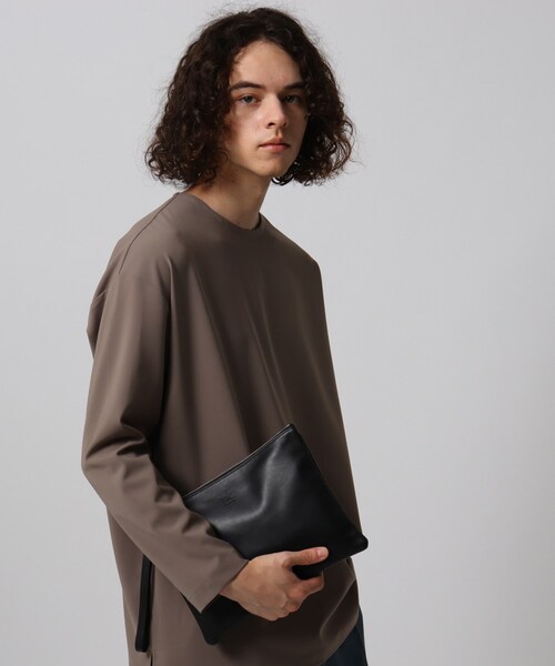 tk.TAKEO KIKUCHI（ティーケータケオキクチ）の「イタリアンレザーサコッシュ（ショルダーバッグ・メンズ・ブラック/ダークブラウン/ライトブルー・00）」の15枚目の写真